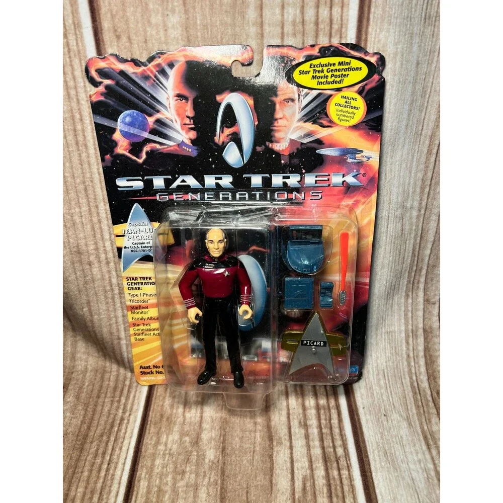 Vintage 1994 Playmates Star Trek Generations Captain Jean-Luc Picard NIP